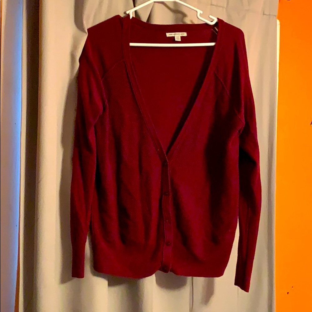 Maroon Cardigan